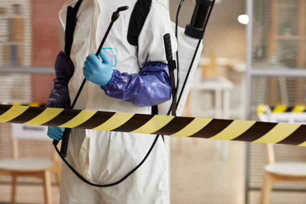 Professional Sewage Cleanup technician working in Parker, TX